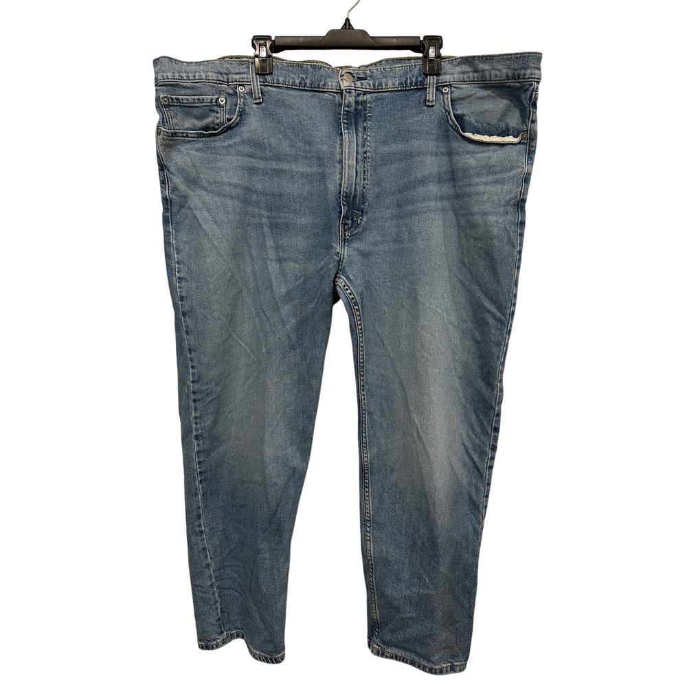 Levis 502 Taper Mens Blue Jeans Medium Wash 50x28 Plus Size